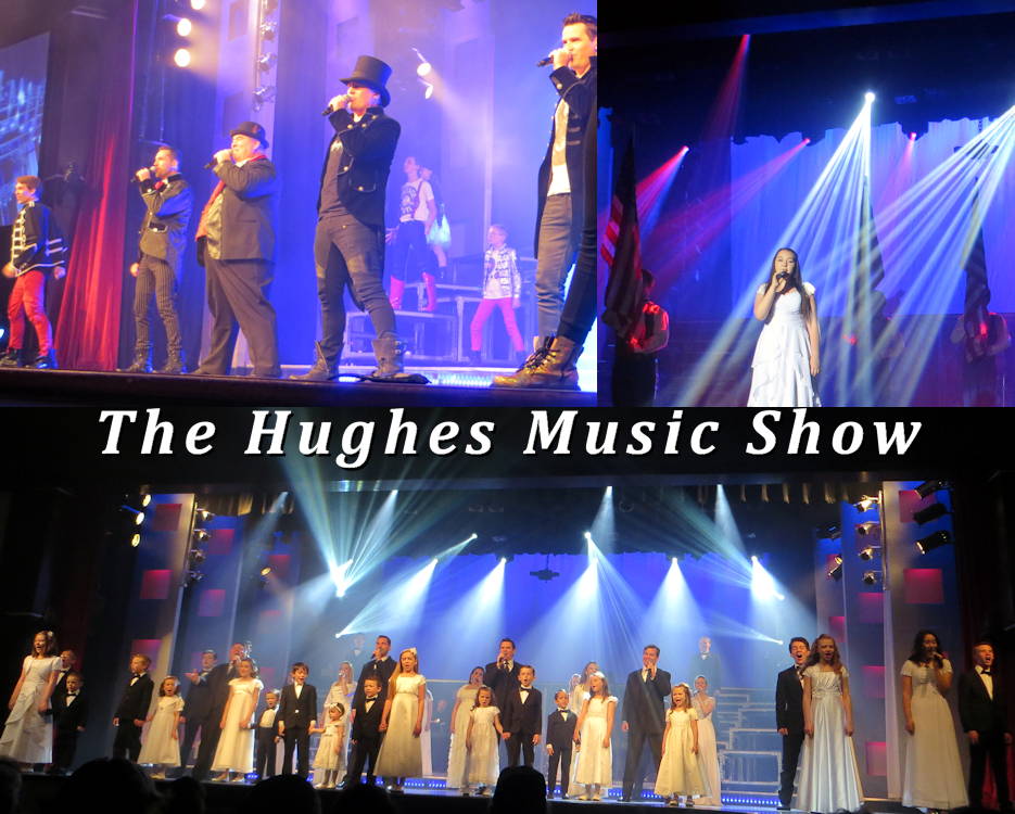 The Hughes Music Show in Branson, Missouri is a very entertaining must see with a dynamic, engaging regular season show ... and an amazing, inspiring Christmas show that is worth a trip to Branson just to see it! Also, every show has scenes expressing pride of our beloved USA. And its a total family effort with the 50+ amazing singers, dancers, musicians, and performers ... all related. The Hughes family is even the largest live performing cast in the USA involving one family. (Image and associated photos of The Hughes Music Show in July 2018 by USA Patriotism!)