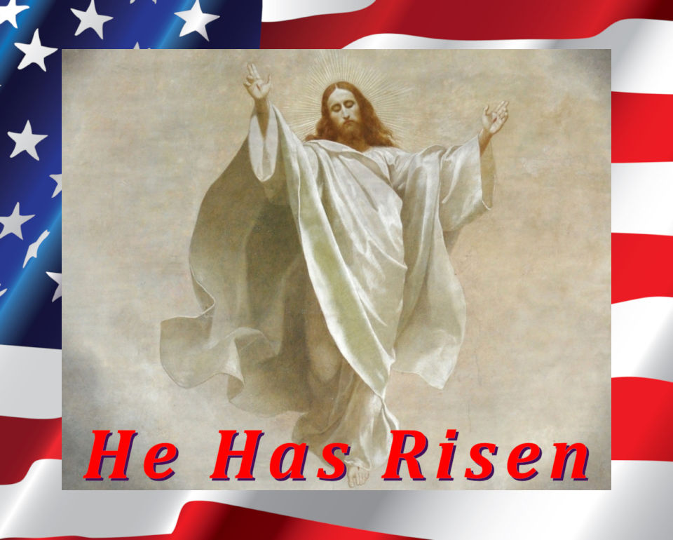 The USA was founded based on Christian values (moral truths) with constitutional rights that protect freedom of religion ... with Easter the most prominent period for all Christians. (Image created by USA Patriotism!)