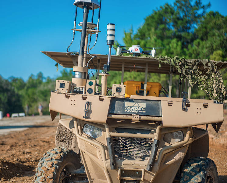 August 22, 2017 - A Maneuver Robotics and Autonomous Systems Live Fire Demonstration takes place at the Digital Multi-Purpose Range Complex at Fort Benning, Georgia. The Army wants to design a Remote Combat Vehicle like this one, but much more lethal and maneuverable. (U.S. Army photo by Patrick A. Albright)